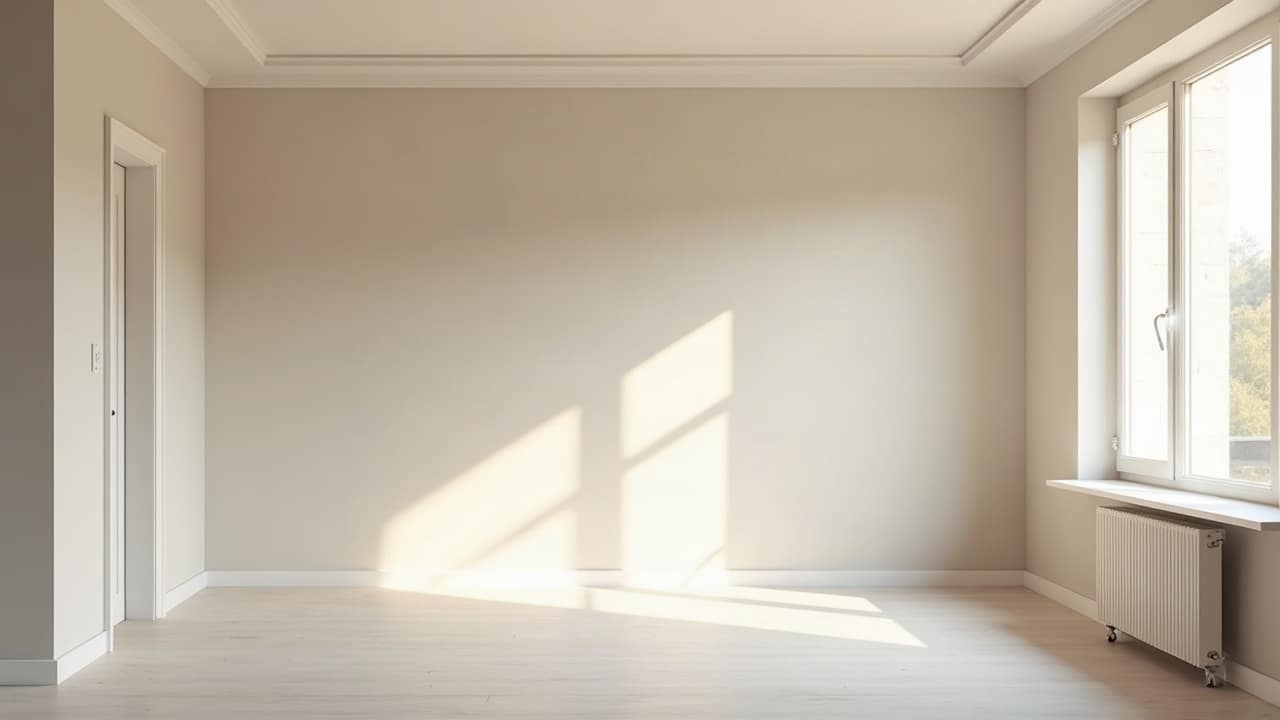 Cloison de séparation dans un grand salon, coin bureau ou chambre supplémentaire