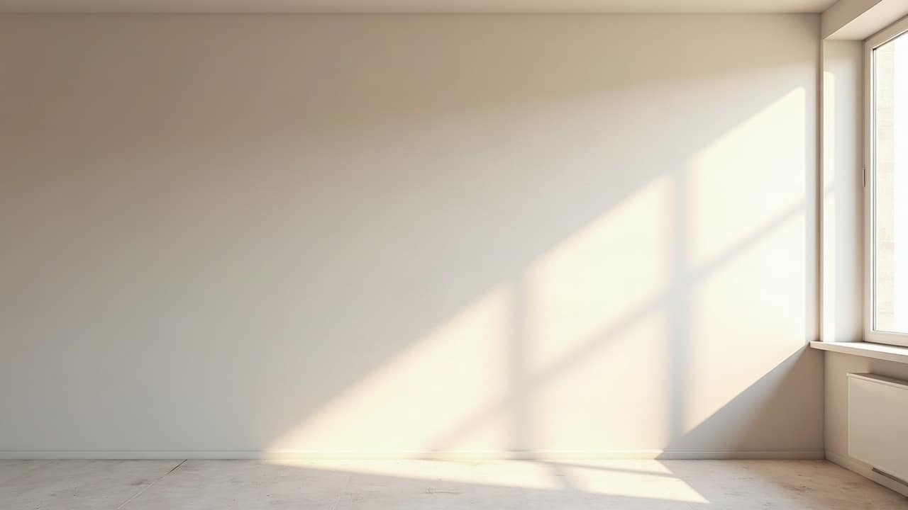 Découpe d'une plaque de plâtre effectuée avec un système d'aspiration relié directement à l'outil, chantier protégé autour