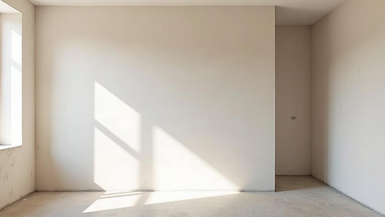 Mur en pierre calcaire d'une maison vigneronne partiellement doublé, ossature métallique fixée sur une portion du mur